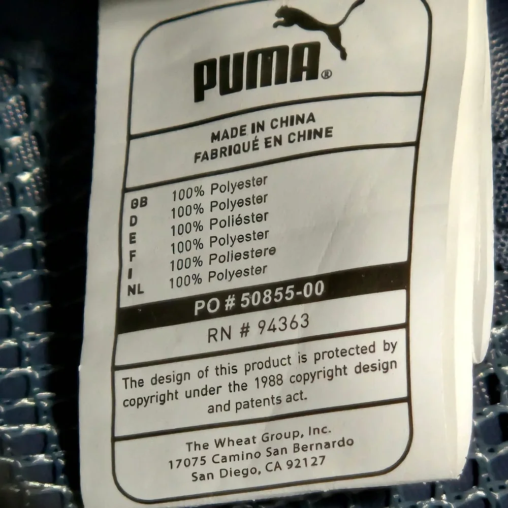 Puma Procat Tote Bag Unisex Black Canvas Crossbody Messenger Sport Lifestyle